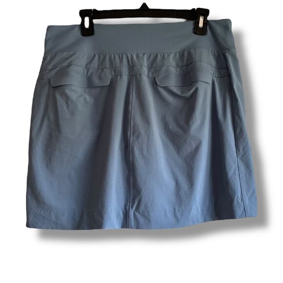 Athleta Soho athletic cottage blue skort with pockets sz 12 - Picture 4 of 6